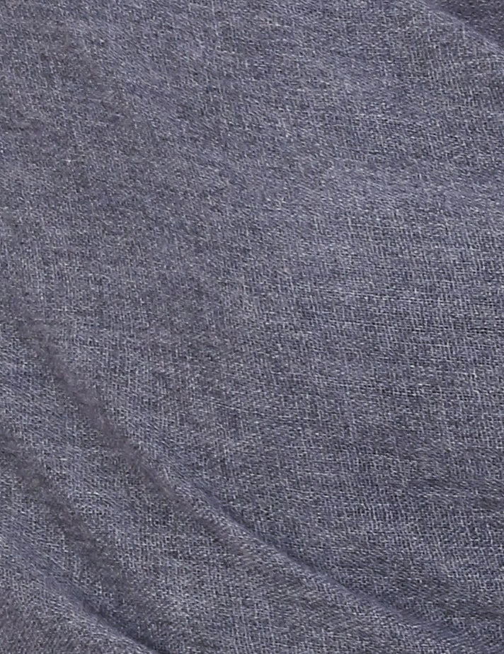 Pashvilas Unisex Solid Cashmere Wool Scarf Charcoal Color