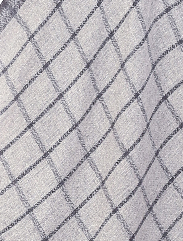 Pashvilas Unisex Designer Cashmere Fine wool Scarf Soft Warm American Silver Color