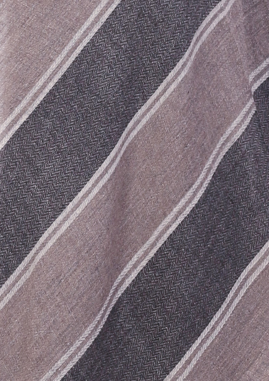 Pashvilas Unisex Designer Cashmere Fine wool Scarf Soft Warm Lightweight Heliotrope Gray Color