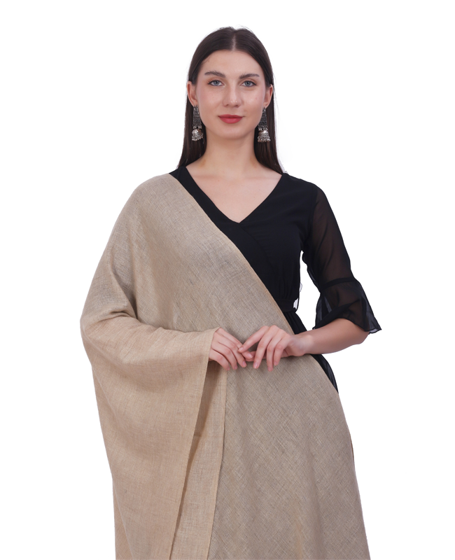 Pashvilas Unisex Solid Cashmere Wool Scarf Toush Color