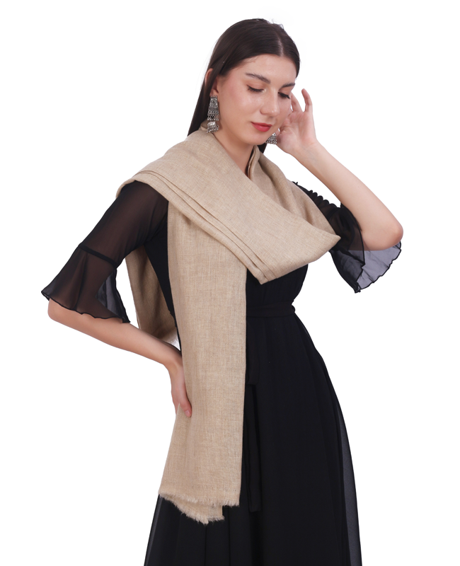 Pashvilas Unisex Solid Cashmere Wool Scarf Toush